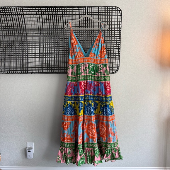 Farm Rio Lace Garden Mix Maxi Dress - Picture 9 of 10